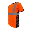 Safetyshirtz SS360 Deepwoods Camo Class 2 T-Shirt, Safety Orange, 3XL 56120101XXXL